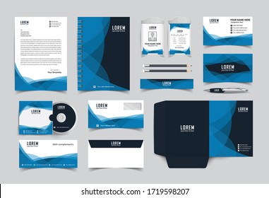 Corporate Identity Medical Branding Template Abstract Stock Vector ...