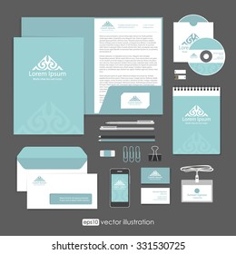corporate identity template with elements company style brand book
