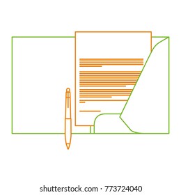 corporate identity template folder and pen letterhead documentation for business