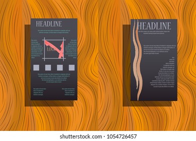 Corporate identity template with geometric elements. Documentation for business.