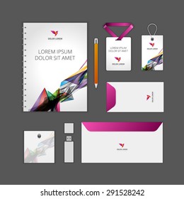 Corporate Identity Template with Logotype. Vector Illustration of Business Corporate Objects