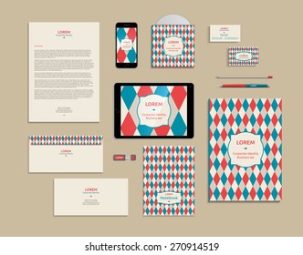 Corporate identity template, mock up