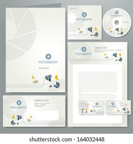 corporate identity template photography element photo camera professional icons