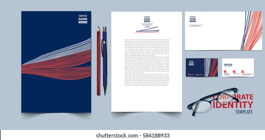 Corporate identity template set.