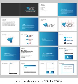 Corporate identity template set. Branding design.