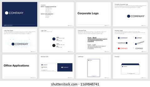Conjunto de plantillas de identidad corporativa. Diseño de marca.