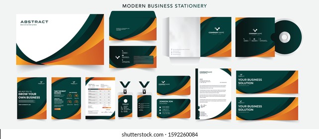 Corporate identity template set. Branding design. blank template. Business stationery mock-up with logo. large collection.