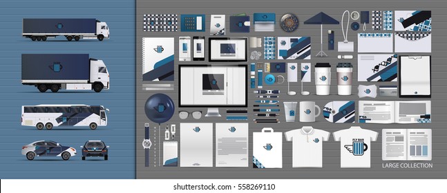 Corporate identity template set. Branding design. blank template. Business stationery mock-up with logo. large collection.