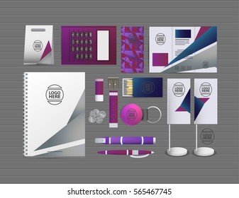 Corporate identity template set. Branding design. blank template. Business stationery mock-up with logo. large collection.