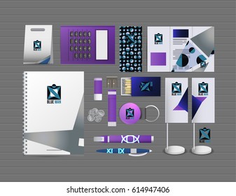 Corporate identity template set. Branding design. blank template. Business stationery mock-up with logo. large collection.