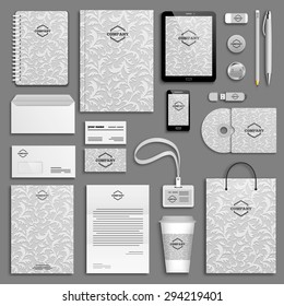 Corporate Identity Template Set. Business Stationery Mock-up With Logo. Branding Design. 