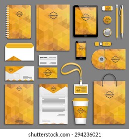 Corporate Identity Template Set. Business Stationery Mock-up With Logo. Branding Design. 