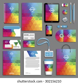 Corporate Identity Template Set. Business Stationery Mock-up With Logo. Branding Design. 