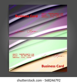 Corporate identity template set. Business stationery mock-up with colorful fading stripes. Branding design. Letter envelope, card, catalog, paper, notebook, presentation, letterhead. Vector