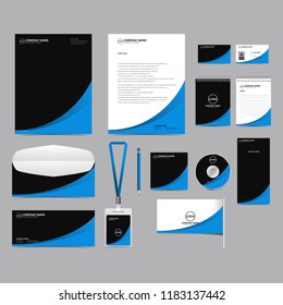 Corporate identity template set design. blank template editable with logo abstract texture background. vector company Business Stationery branding mockup eps 10