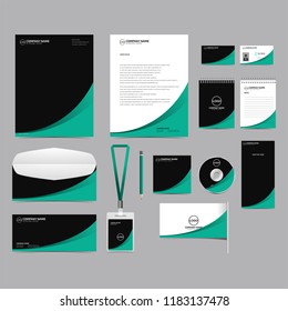 Corporate identity template set design. blank template editable with logo abstract texture background. vector company Business Stationery branding mockup eps 10