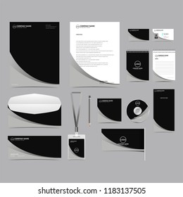 Corporate identity template set design. blank template editable with logo abstract texture background. vector company Business Stationery branding mockup eps 10