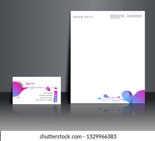 Corporate Identity Template  Set Design. Abstract Background Vector illustration.