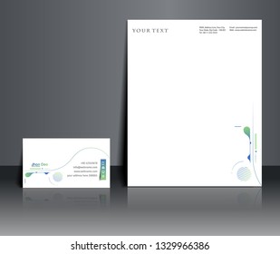 Corporate Identity Template  Set Design. Abstract Background Vector illustration.