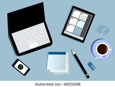 Corporate Identity Template. Stationery Set Design. Vector Illustration