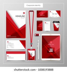 Corporate Identity template value design. Business cover branding mockup of logo template on  background layout. Vector premium pattern Illustration.