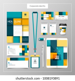 Corporate Identity template value design. Business cover branding mockup of logo template on  background layout. Vector premium pattern Illustration.