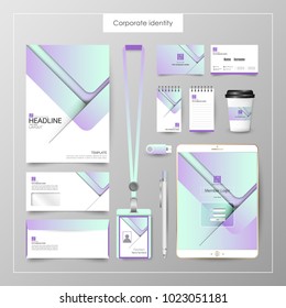 Corporate Identity template value design. Business cover branding mockup of logo template on  background layout. Vector premium pattern Illustration.
