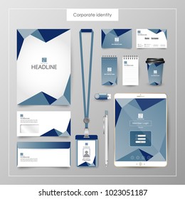 Corporate Identity template value design. Business cover branding mockup of logo template on  background layout. Vector premium pattern Illustration.

