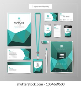 Corporate Identity template value design. Business cover branding mockup of logo template on  background layout. Vector premium pattern Illustration.
