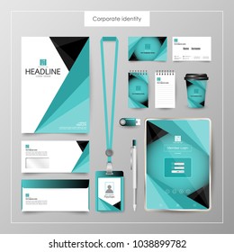 Corporate Identity template value design. Business cover branding mockup of logo template on  background layout. Vector premium pattern Illustration.