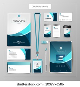 Corporate Identity template value design. Business cover branding mockup of logo template on  background layout. Vector premium pattern Illustration.