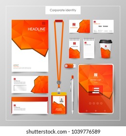 Corporate Identity template value design. Business cover branding mockup of logo template on  background layout. Vector premium pattern Illustration.
