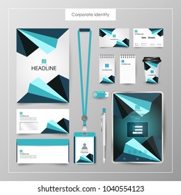 Corporate Identity template value design. Business cover branding mockup of logo template on  background layout. Vector premium pattern Illustration.
