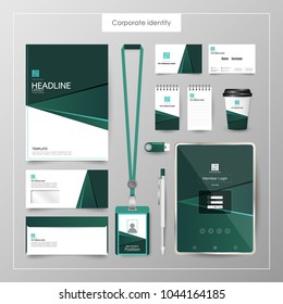 Corporate Identity template value design. Business cover branding mockup of logo template on  background layout. Vector premium pattern Illustration.