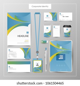 Corporate Identity template value design. Business cover branding mockup of logo template on  background layout. Vector premium pattern Illustration.