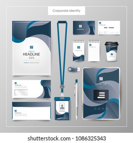 Corporate Identity template value design. Business cover branding mockup of logo template on  background layout. Vector premium pattern Illustration.