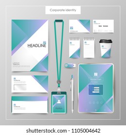 Corporate Identity template value design. Business cover branding mockup of logo template on  background layout. Vector premium pattern Illustration.
