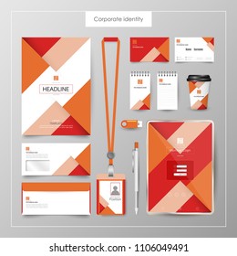 Corporate Identity template value design. Business cover branding mockup of logo template on  background layout. Vector premium pattern Illustration.
