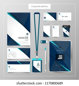 Corporate Identity template value design. Business cover branding mockup of logo template on  background layout. Vector premium pattern Illustration.