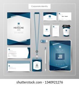 Corporate Identity template value design. Business cover branding mockup of logo template on  background layout. Vector premium pattern Illustration.