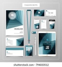 Corporate Identity template value design. Business cover branding mockup of logo template on  background layout. Vector premium pattern Illustration.