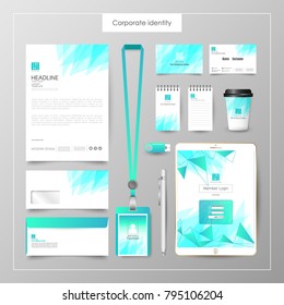 Corporate Identity template value design. Business cover branding mockup of logo template on  background layout. Vector premium pattern Illustration.