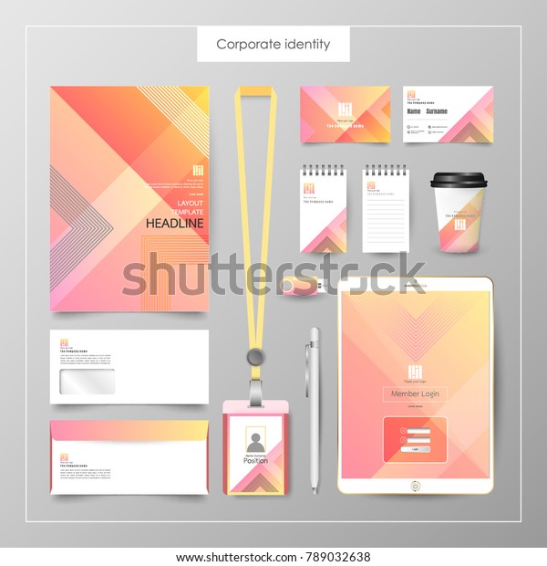 corporate identity template value design business stock templte