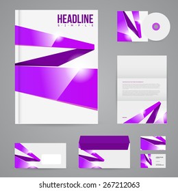 Corporate identity template. Vector company style for brandbook and guideline. EPS 10