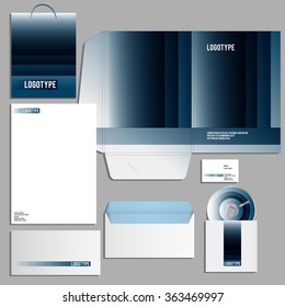 Corporate identity template. Vector company style for brandbook and guideline. 