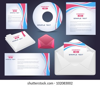 Corporate Identity Template Vector Design