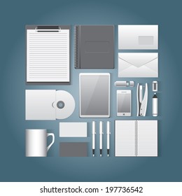 Corporate identity template. Vector eps 10