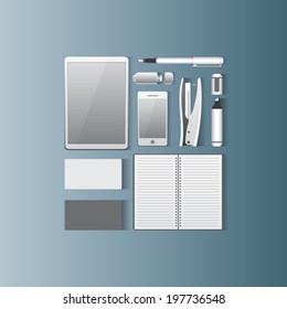 Corporate identity template. Vector eps 10