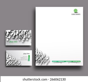 Corporate Identity Template. Vector illustration