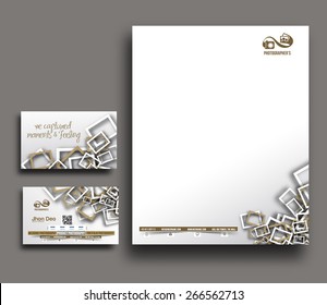 Corporate Identity Template. Vector illustration